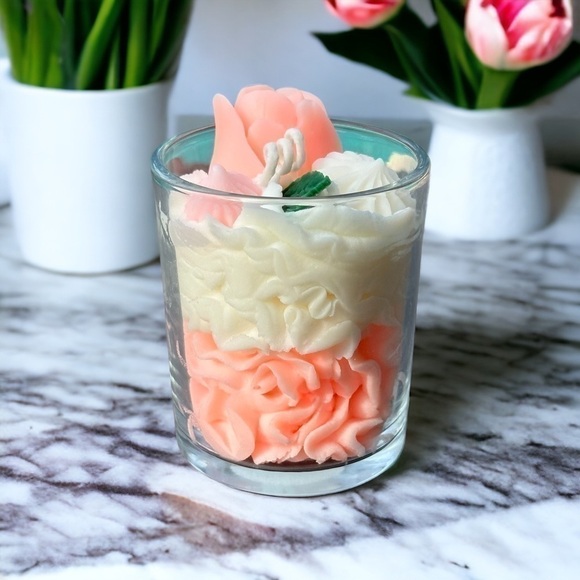 Other - ⚠️SALE Candle // Handmade Tulip Shaped Soy Wax Candle SEND OFFERS🥳